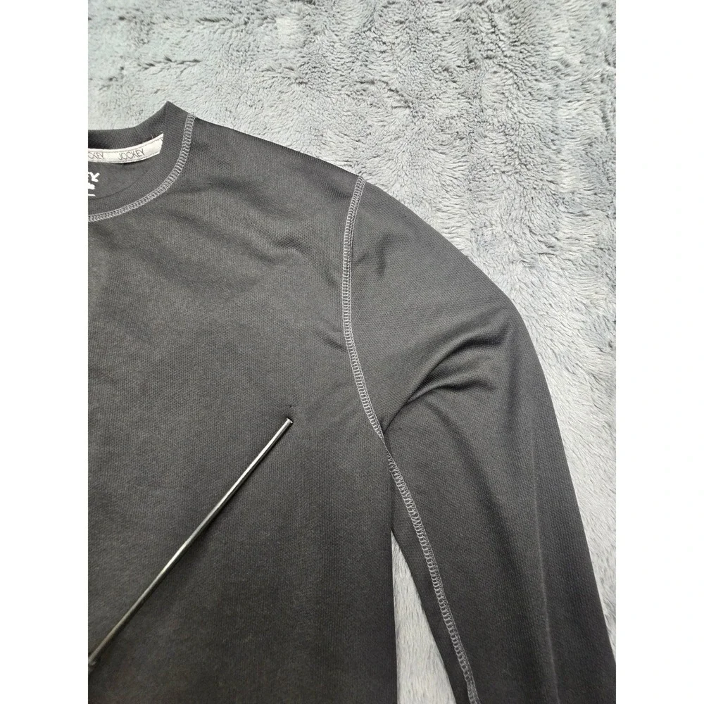 Jockey Smart Thermals Mens XL Charcoal Gray Long Sleeve Base Layer Top 123187